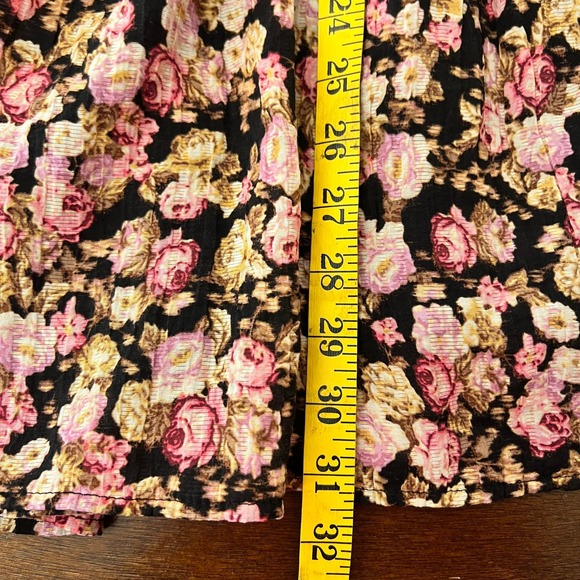 Boho Floral Maxi Skirt XS Small Coquette Ruffle H&M Cottage Fairy Whimsical - Picture 6 of 9